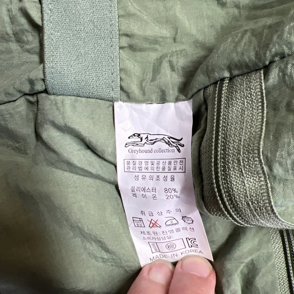 Greyhound Collection 140 Green DrabUtility Vest Zipper Pockets Lightweight